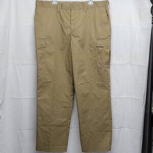Edwards Mens Cargo Pants 40 X 32 Chino Straight Leg Beige NWT
